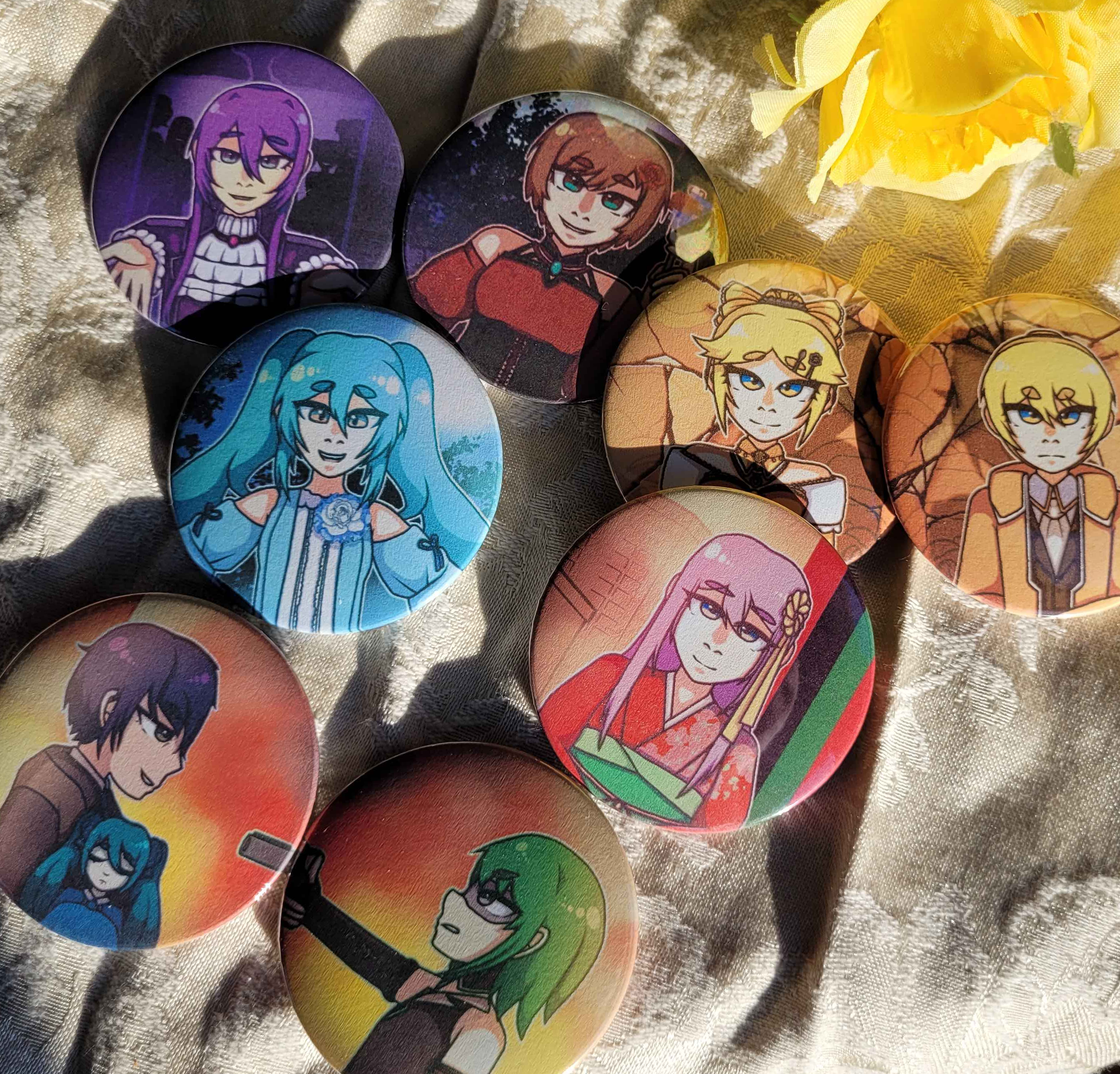 Evillious Chronicles Inspired 2.25“ Buttons