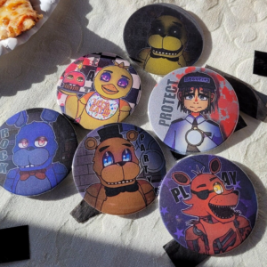 Five Nights at Freddy's Inspired 2.25“ Buttons
