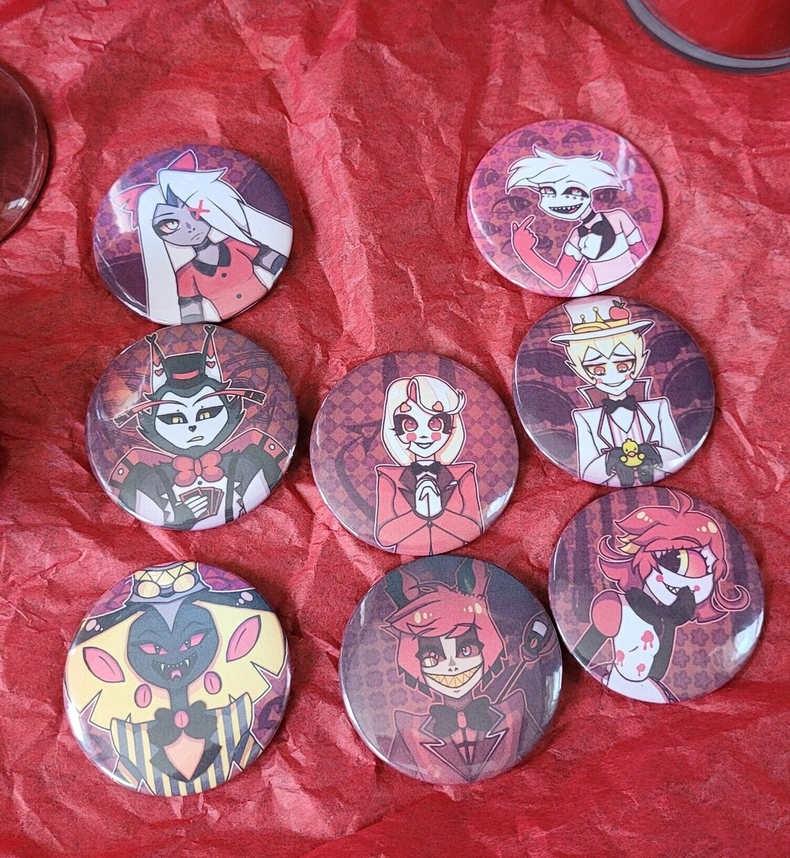 Hazbin Hotel Inspired 2.25“ Buttons