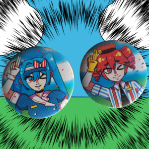 Mesmerizer Inspired 2.25“ Buttons