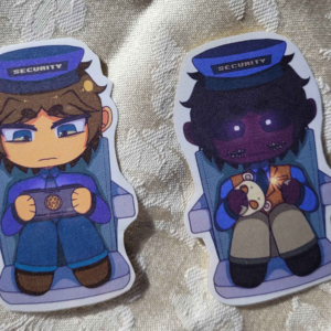 Michael Afton Inspired Laminated Stickers