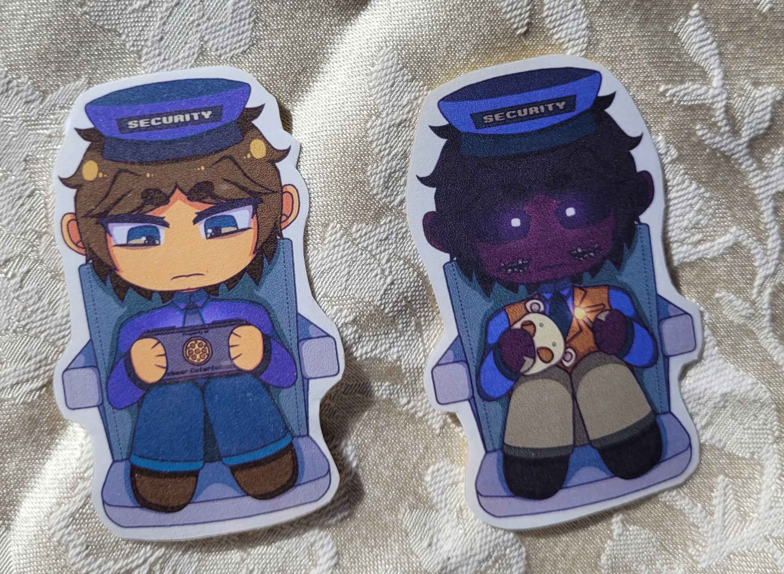 Michael Afton Inspired Laminated Stickers
