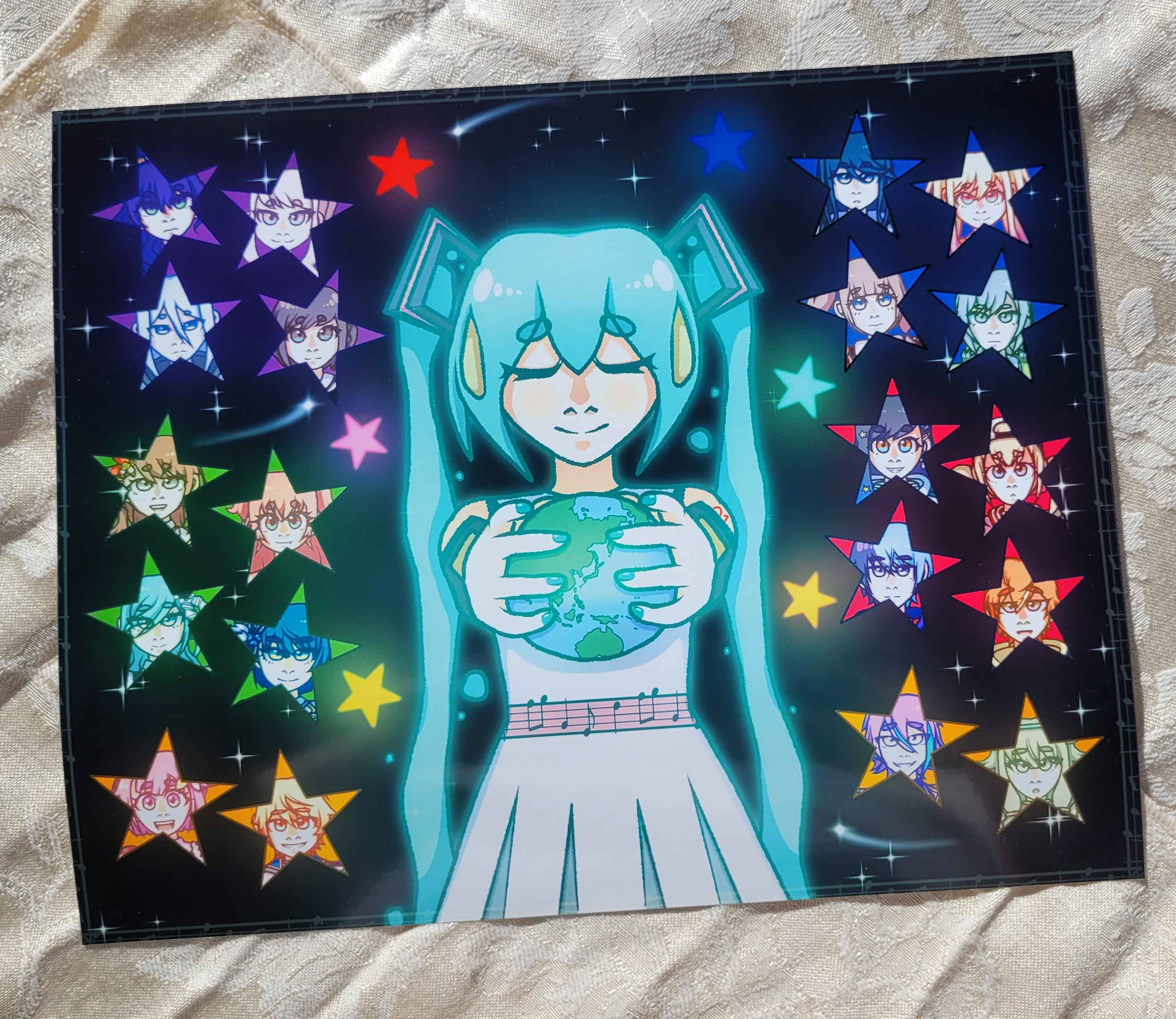 Project Sekai Inspired 8x10 Print