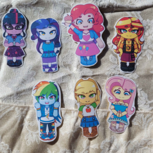 Pony Girls Inspired Laminated Stickers