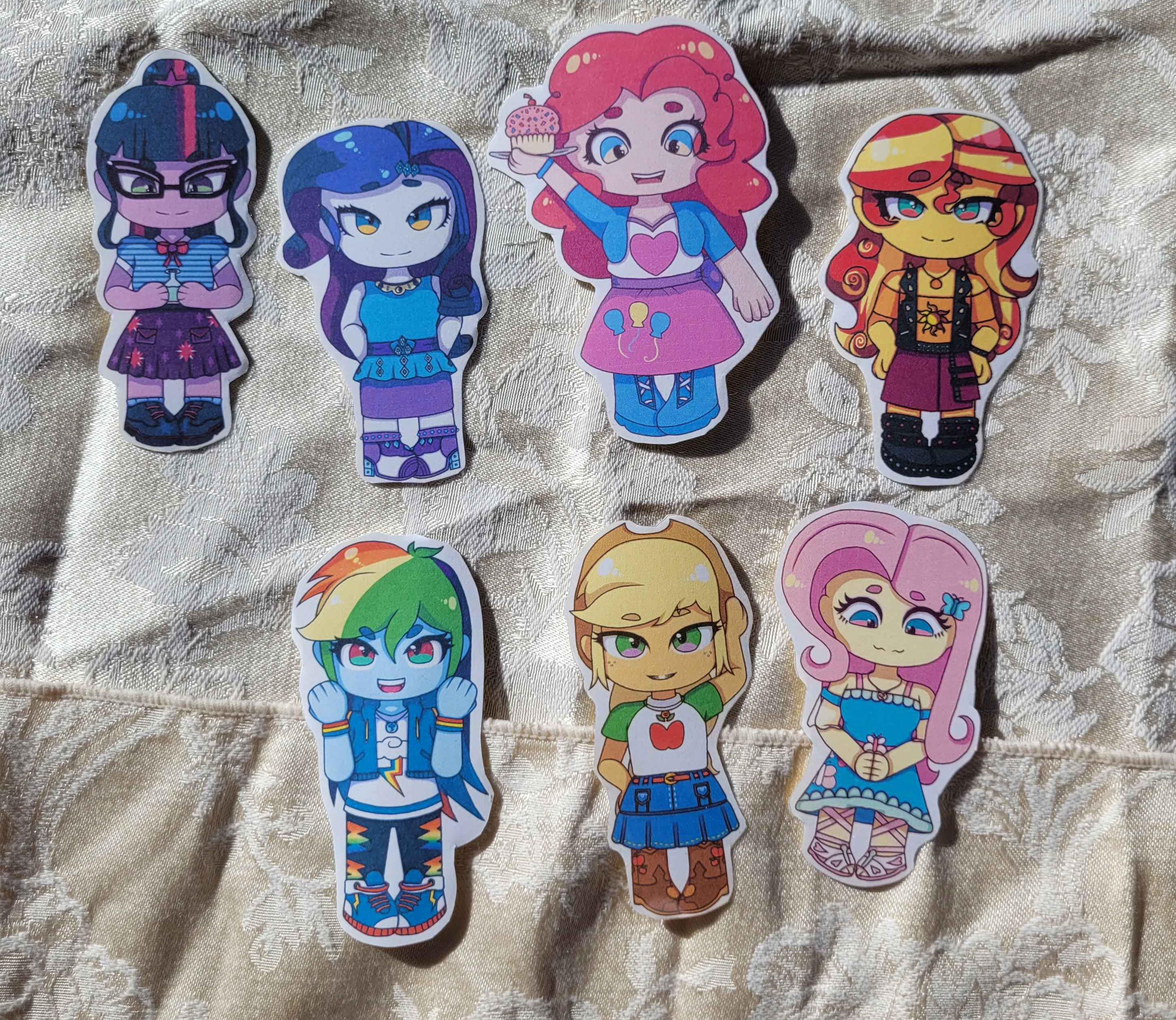 Pony Girls Inspired Laminated Stickers